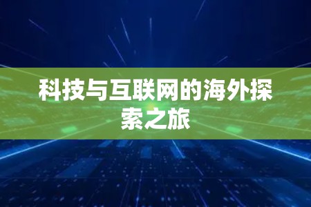 科技与互联网的海外探索之旅