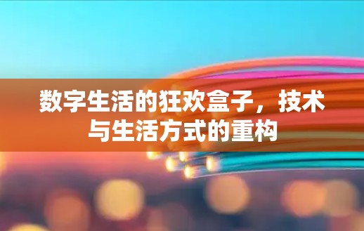 数字生活的狂欢盒子，技术与生活方式的重构