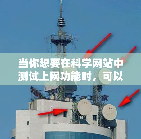 当你想要在科学网站中测试上网功能时，可以按照以下步骤操作