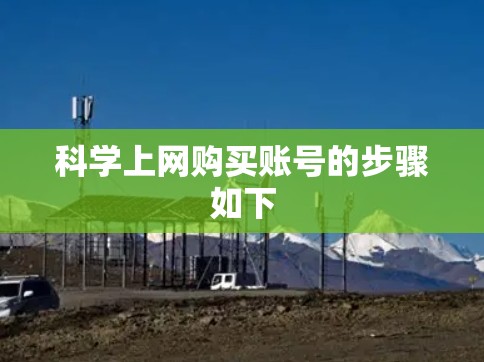科学上网购买账号的步骤如下