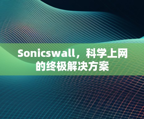 Sonicswall,科学上网的终极解决方案