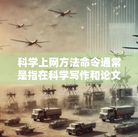 科学上网方法命令通常是指在科学写作和论文中使用网络资源和工具的方法。以下是一些常见的科学上网方法命令和技巧