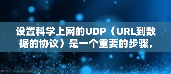 设置科学上网的UDP（URL到数据的协议）是一个重要的步骤，特别是在需要敏感数据如药品名称、化学式等的情况下。以下是详细的步骤指南