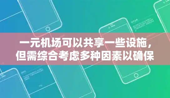 一元机场可以共享一些设施,但需综合考虑多种因素以确保可行性和高效。以下是详细的分析