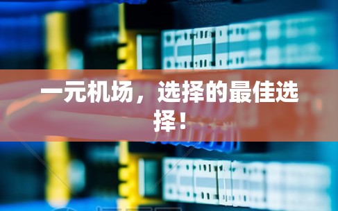 一元机场，选择的最佳选择！