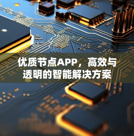 优质节点APP,高效与透明的智能解决方案