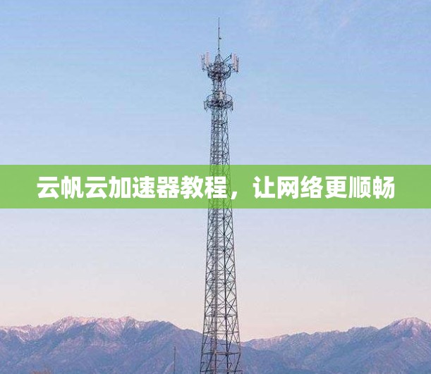 云帆云加速器教程，让网络更顺畅