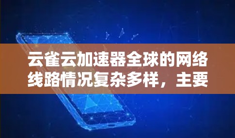 云雀云加速器全球的网络线路情况复杂多样，主要取决于运营商的网络覆盖范围、网络速度、流量支持以及是否有额外的服务。以下是对全球主要运营商云雀云加速器的简要分析