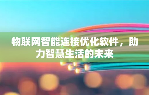 物联网智能连接优化软件，助力智慧生活的未来