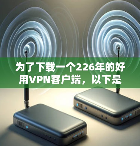 为了下载一个226年的好用VPN客户端,以下是一些步骤性的建议