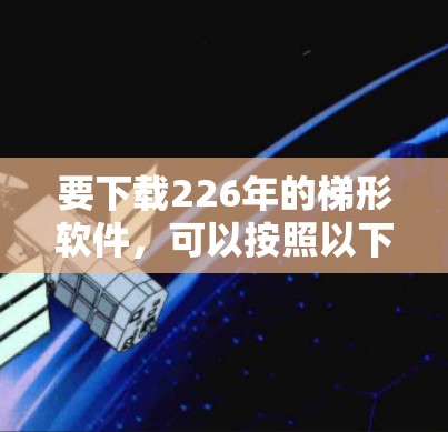 要下载226年的梯形软件，可以按照以下步骤操作