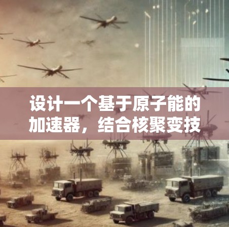 设计一个基于原子能的加速器，结合核聚变技术，需要从多个方面进行全面考虑。以下是一个详细的步骤说明
