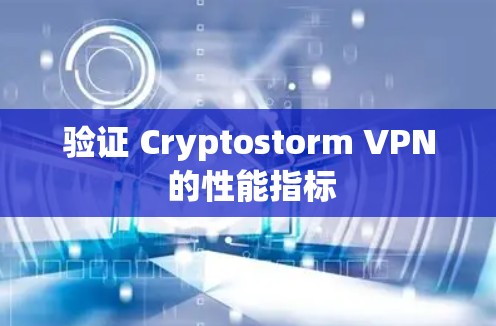 验证 Cryptostorm VPN 的性能指标