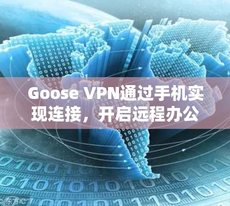 Goose VPN通过手机实现连接，开启远程办公新方式