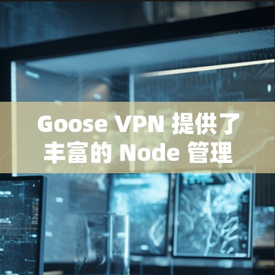 Goose VPN 提供了丰富的 Node 管理功能,允许用户创建、配置和管理VPN服务器。以下是使用 Goose VPN 管理 Node 的步骤