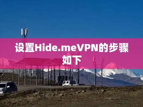 设置Hide.meVPN的步骤如下